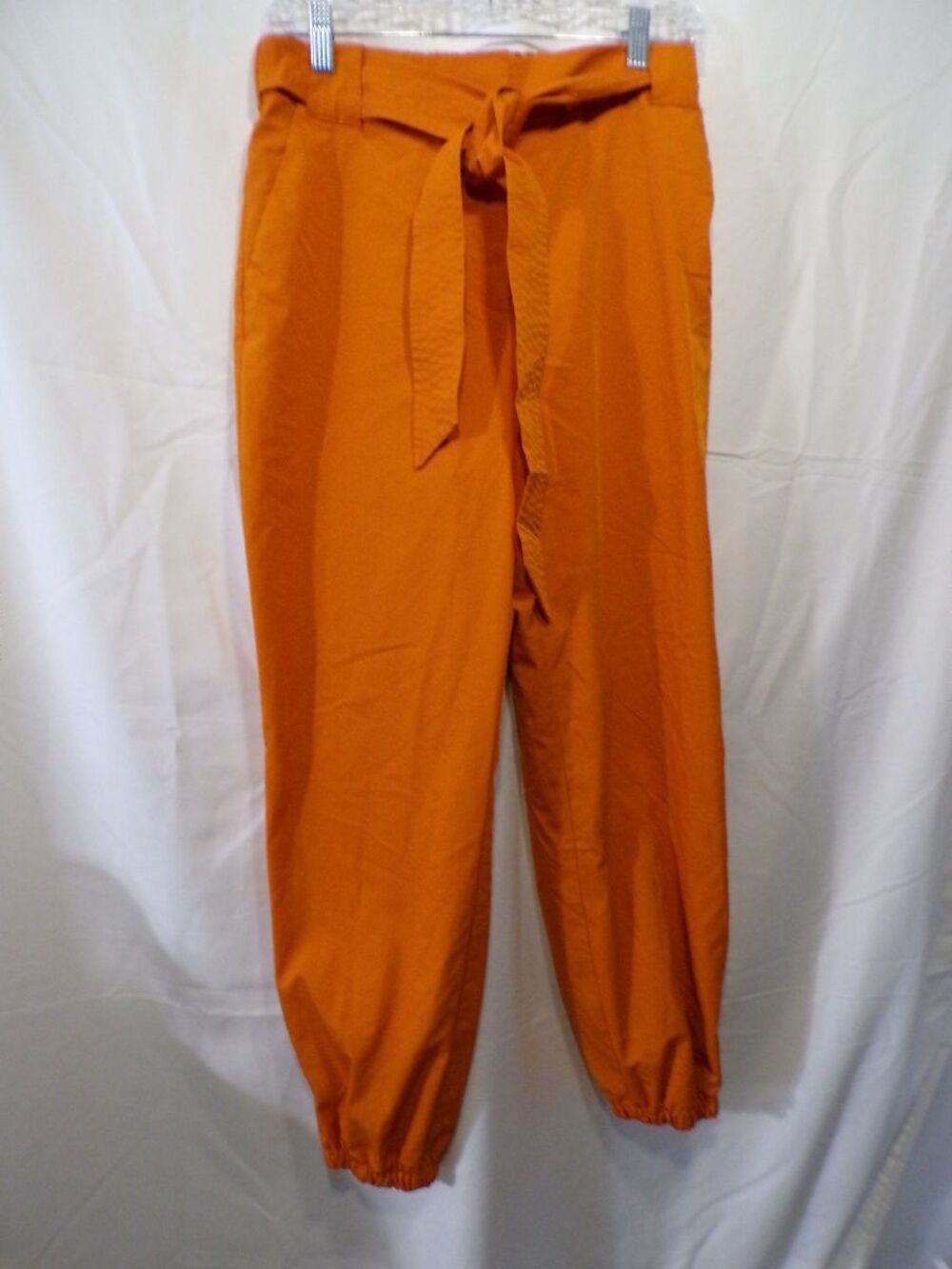 The Limited Women's Paperbag Tie Waist Jogger Pants Size 6 Orange